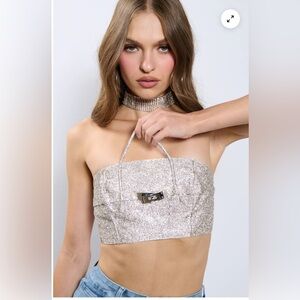 Akira, you know the drill rhinestone top